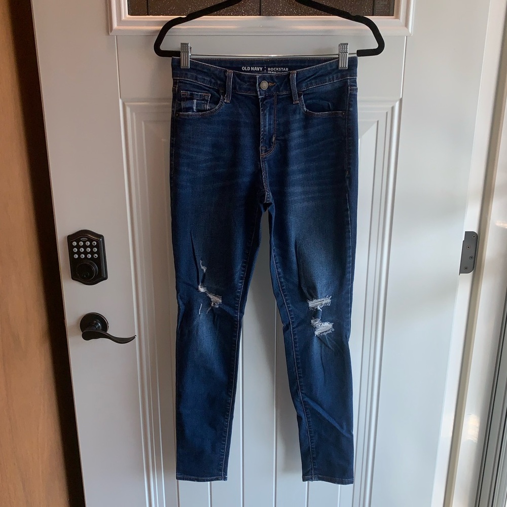 Old Navy Rockstar MidRise Denim Jeans Size 4